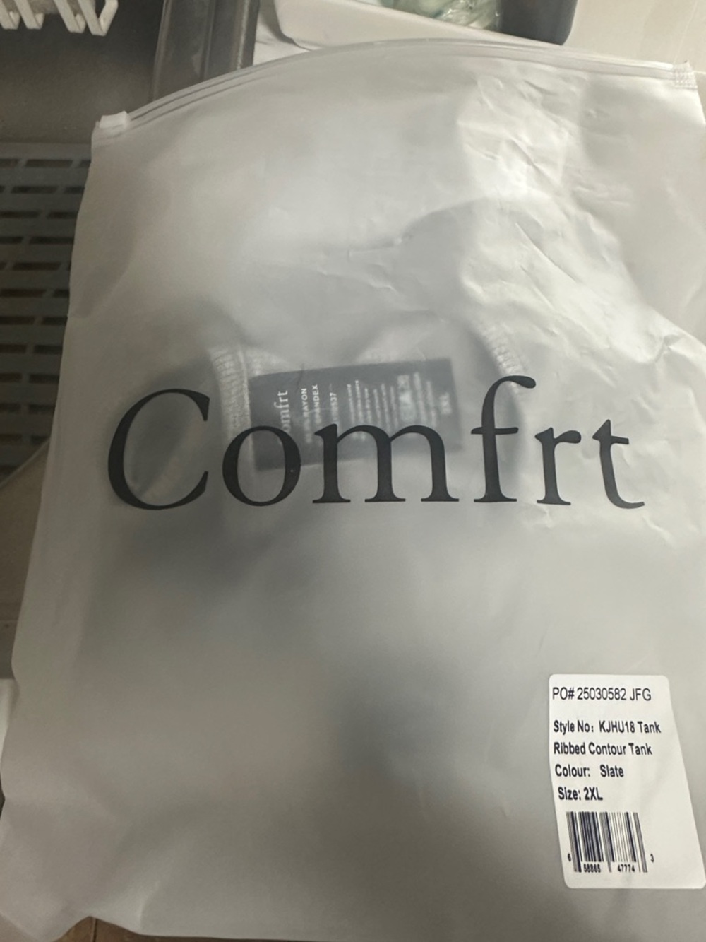 Comfort Ribbed Contour Tank NWT - Picture 5 of 6